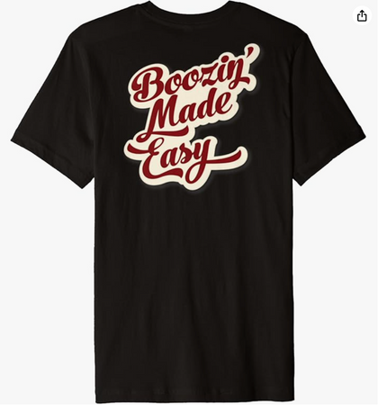 Boozin' Made Easy Bubble Logo T-shirt