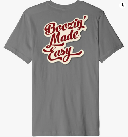 Boozin' Made Easy Bubble Logo T-shirt