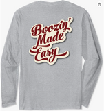 Boozin' Made Easy Bubble Logo Long Sleeve T-Shirt