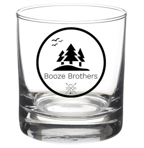 Custom Booze Brothers Drinking Glass
